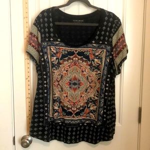 Lucky Brand, scoop Neck T shirt